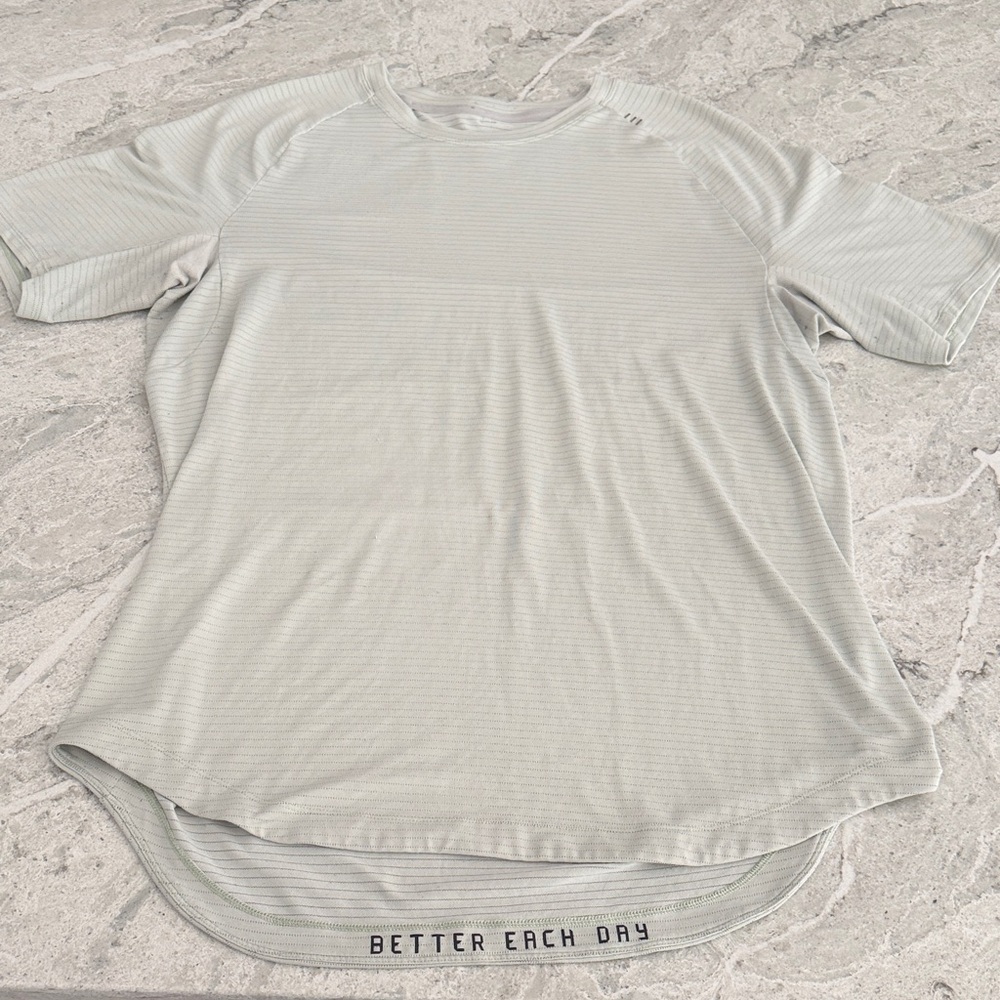 Lululemon Drysense Shirt | Heathered Mint | Size Large